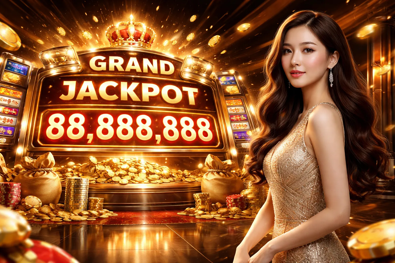 Hình ảnh chính trò chơi Slot và Jackpot tại 78be web